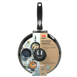 Beka pro induc beka - pro induc hapjespan - 24 cm met glazen deksel