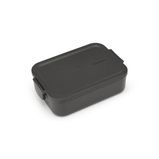 Brabantia lunchbox make take medium donkergrijs | 2 stuks