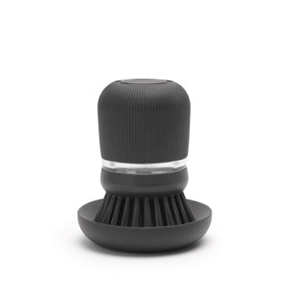 Brabantia sinkside afwasborstel - met zeepdispenser- dark grey
