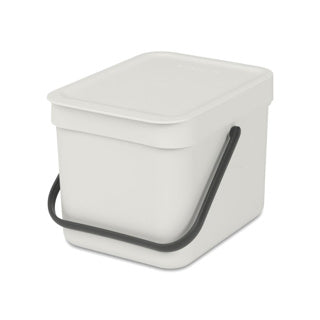 Load image into Gallery viewer, Brabantia sort go prullenbak - 6 liter - light grey
