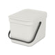 Brabantia sort go prullenbak - 6 liter - light grey