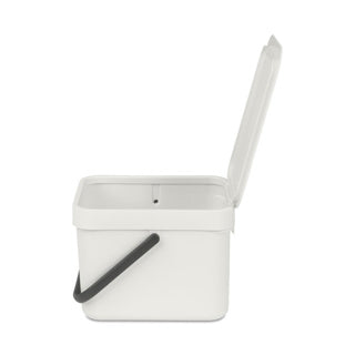 Load image into Gallery viewer, Brabantia afvalemmer sort go 6l light grey
