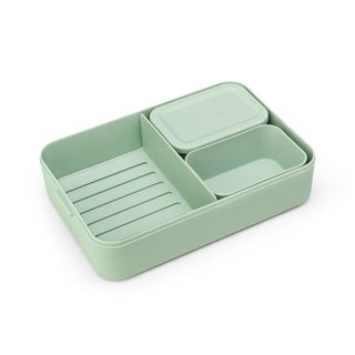 Brabantia bento lunchbox make take groot jade groen | 2 stuks