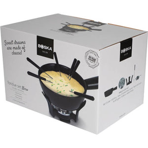 Boska nero fondueset keramiek gietijzer 1,3l