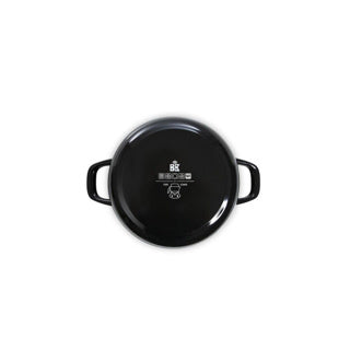 Bk fortalit emaille braadpan 20cm 1.4l – inductie braadpan – geëmailleerd staal – ovenbestendig tot 230 graden – geen antiaanbaklaag – met deksel – zwart blauw