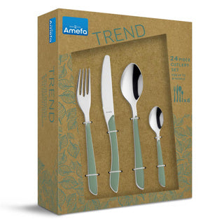 Amefa bestekset eclat 24 delig green