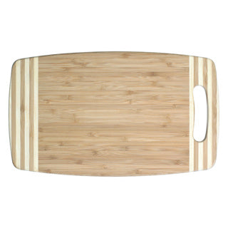 Load image into Gallery viewer, Bamboo snijplank top n tail 35x20x2 cm
