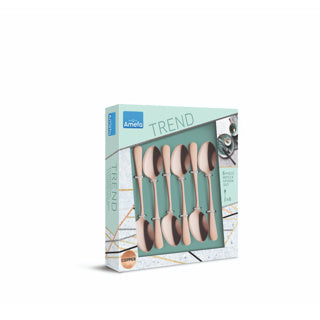 Amefa austin vintage theelepels - 6 stuks - koper
