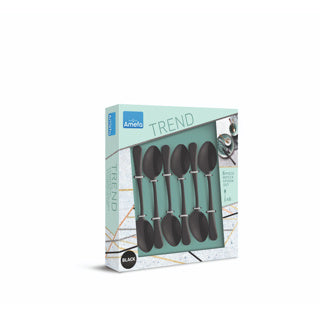 Amefa austin vintage theelepels - 6 stuks - zwart