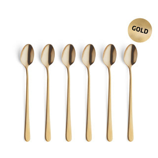 Amefa austin vintage goud - 6 sorbetlepels