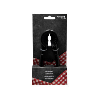 Kitchen tools notenkraker zwart | 4 stuks