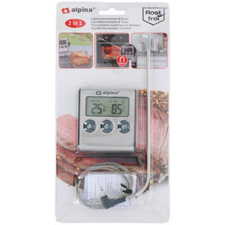 Load image into Gallery viewer, No brand thermometer met timer | 2 stuks
