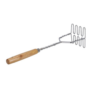 No brand aardappelstamper houten handgreep | 6 stuks