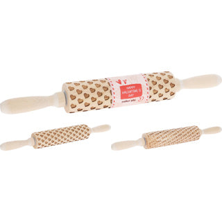 Load image into Gallery viewer, Deegroller rubber hout hart love assorti | 4 stuks
