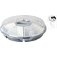 Excellent houseware serveerschaal met vakverdeling 33x9 cm grijs wit
