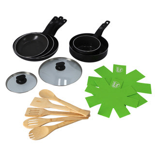 Load image into Gallery viewer, Green chef overige merken pannenset 14-delig
