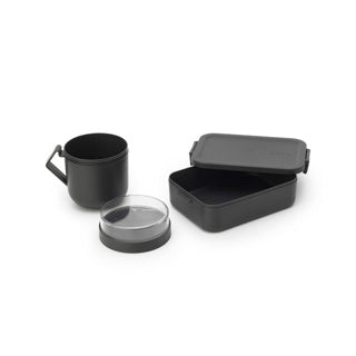 Load image into Gallery viewer, Brabantia make take lunchset - 2-delig - kunststof - dark grey
