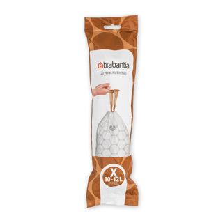 Brabantia perfectfit afvalzak, code x, 10-12l,20 stuks | 3 stuks