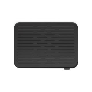Brabantia sinkside afdruipmat - siliconen - 44 x 32 cm - dark grey