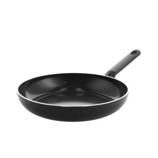 Bk easy induction koekenpan 30cm - pfas-vrije antikleeflaag - koekenpan inductie - keramische pan - ovenbestendig tot 160°c - koudgrepen - zwart