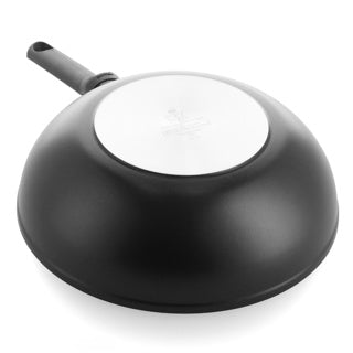 Bk easy induction wokpan 36cm - 7.5l - pfas-vrije antikleeflaag - wokpan inductie - keramische wokpan - ovenbestendig tot 160°c - koudgrepen - zonder deksel - zwart
