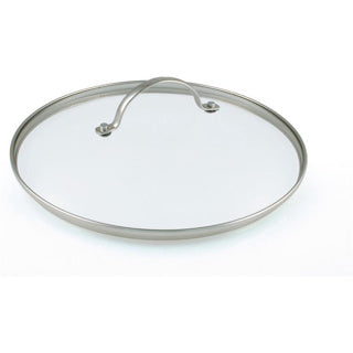 Greenpan universele glazen deksel 20cm - transparant - verhard glas - rvs