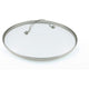 Greenpan universele glazen deksel 28cm - transparant - verhard glas - rvs