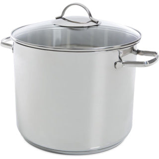 Bk soeppan 26cm - 11l - zonder pfas-vrije antikleeflaag - inductie kookpan - rvs kookpan - ovenbestendig tot 230°c - met glazen deksel - zilver