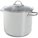 Bk soeppan 26cm - 11l - zonder pfas-vrije antikleeflaag - inductie kookpan - rvs kookpan - ovenbestendig tot 230°c - met glazen deksel - zilver