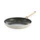 Bk sublime koekenpan 20cm - pfas-vrije antikleeflaag - koekenpan inductie - keramische koekenpan - ovenbestendig tot 220°c - gouden stainless steel handgreep - crème