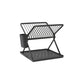 Brabantia sinkside afdruiprek - inklapbaar - met bestekhouder - compact - dark grey