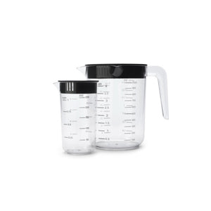 Brabantia tasty+ maatbeker set 2 delig dark grey