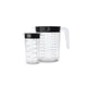 Brabantia tasty+ maatbeker set 2-delig - dark grey