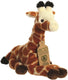Aurora pluche dieren knuffel - giraffe - 21 cm - liggend - wilde dieren knuffel