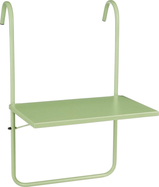 Mica decorations seatle balkontafel - h57,5 x ø38 cm - metaal - mintgroen