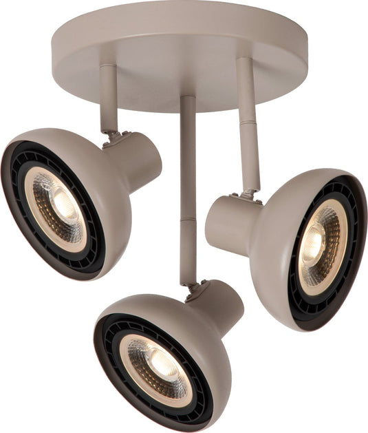 Lucide sensas - plafondspot (plafondlamp) - ø 25,8 cm - 3xgu10 (es111) - beige