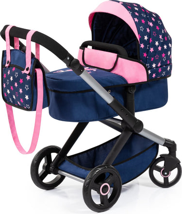 Bayer design - combi poppenwagen xeo, tas, blauw, roze, fee