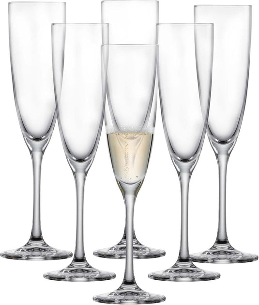Schott zwiesel classico champagneflûte - 210ml - 6 glazen