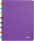 Atoma tutti frutti schrift, ft a5, 144 bladzijden, commercieel geruit, transparant paars