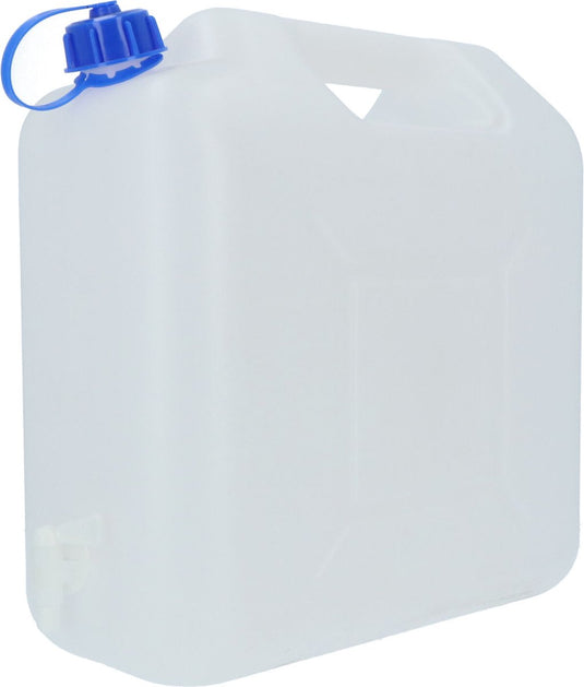 Carpoint waterkan 15 liter – met kraan – kunststof – met handgreep – draaidop – voor camping transport