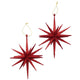 Boltze home kersthanger ster glitter 2 stuks rood