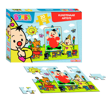 Studio 100 bumba puzzel kunstenaar, 20st.