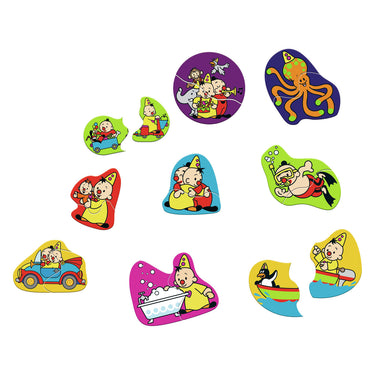 Bumba badpuzzel - 9 badpuzzels uit 2 delen - kleeft op de badrand