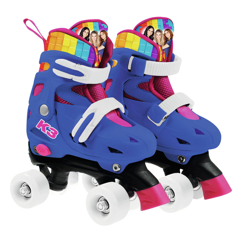 Load image into Gallery viewer, Studio 100 k3 rolschaatsen regenboog, maat 34-37
