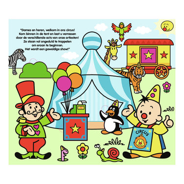 Studio 100 bumba kartonboek met flapjes - in het circus