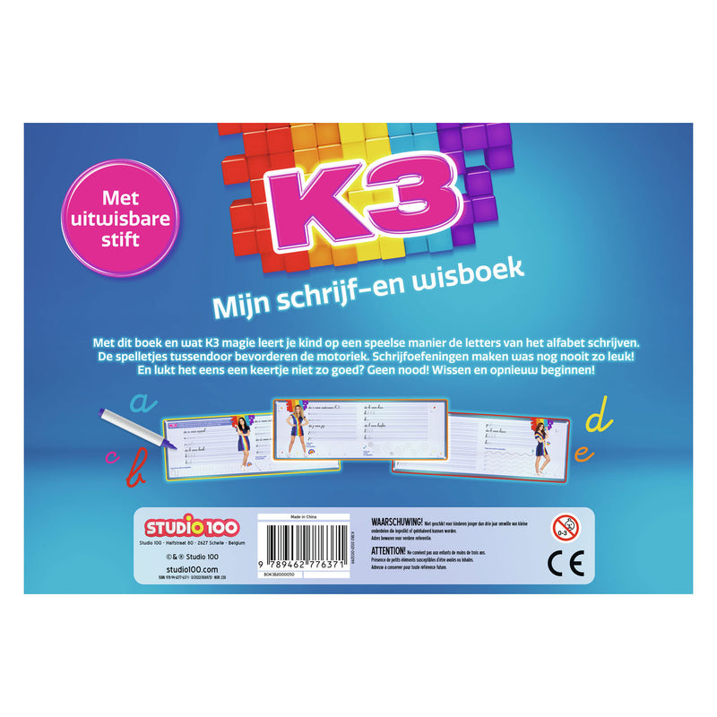 Load image into Gallery viewer, Studio 100 k3 schrijf- en wisboek

