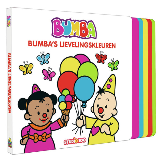 Studio 100 bumba kartonboek met trapjes - bumba's lievelingskleuren