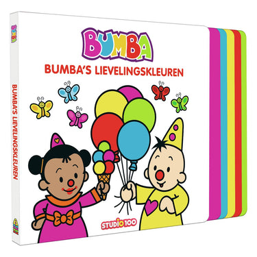 Studio 100 bumba kartonboek met trapjes - bumba's lievelingskleuren