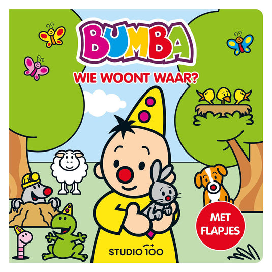 Studio 100 bumba kartonboek met flapjes - wie woont waar?