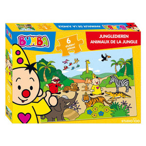 Studio 100 bumba puzzel jungledieren, 6st.